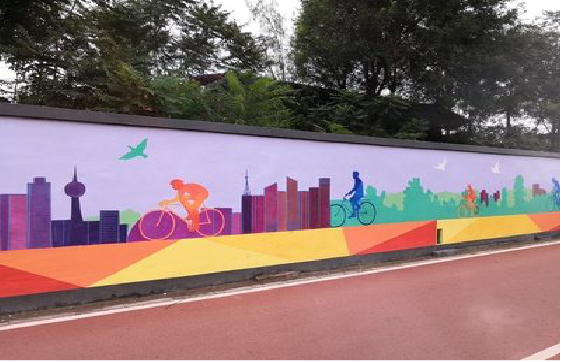 扶风墙体彩绘-围墙