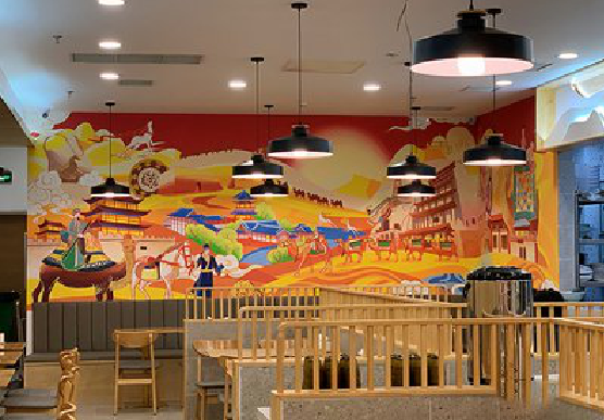 扶风商业空间彩绘介绍。