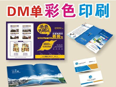 扶风单页印刷，色彩搭配简单。